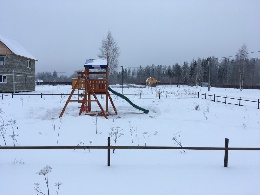 Установка детской площадки в дачном поселке "Лесная застава"