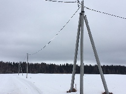  Линия электропередач в дачном поселке "Аксентьево"