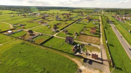 Фотографии дачного поселка Панорама поселка Лыткинские Зори, вид с квадрокоптера